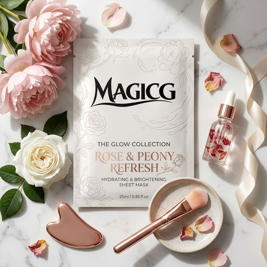 Magicg Rose & Peony Refresh — Hydrating & Brightening Sheet Mask | The Glow Collection