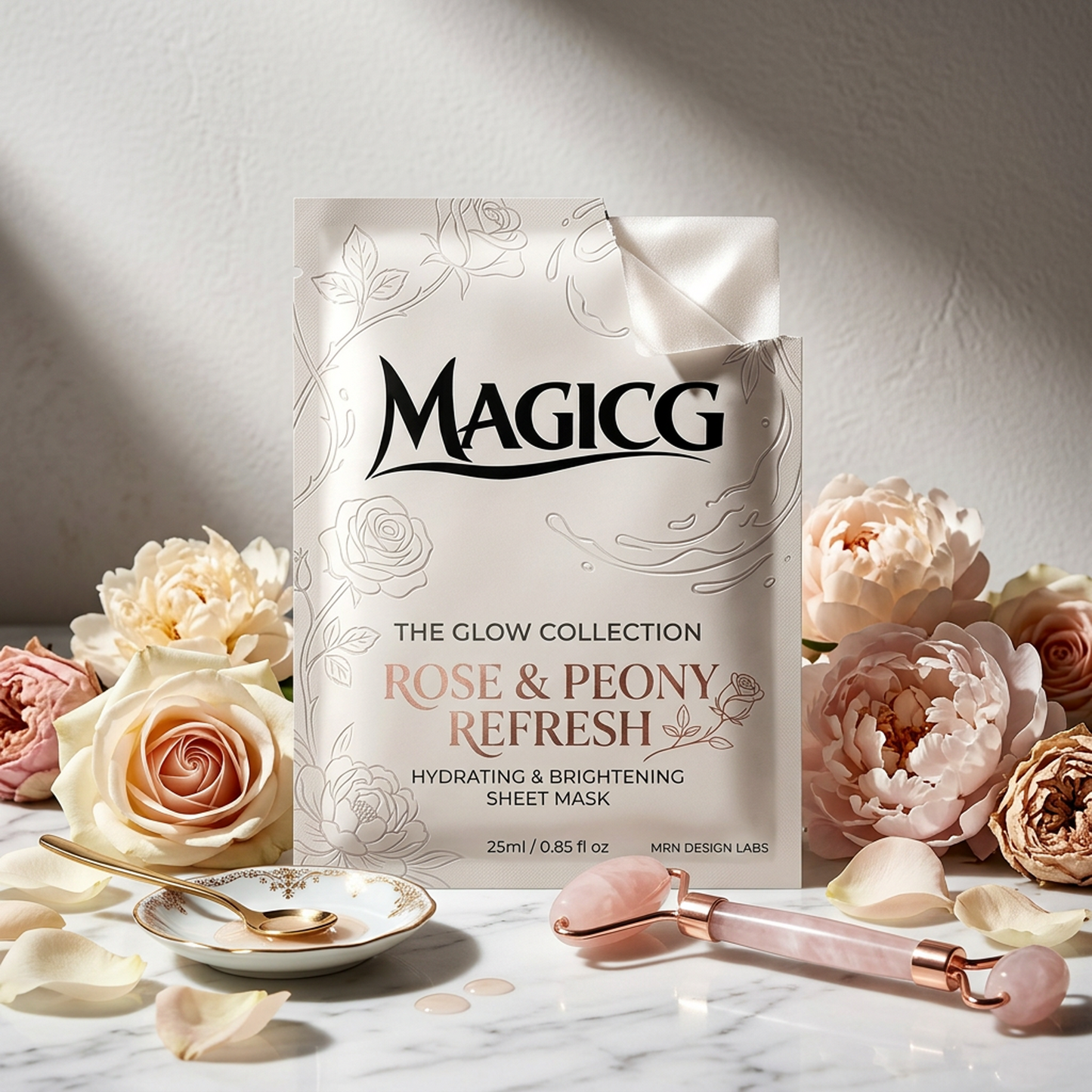 Magicg Rose & Peony Refresh — Hydrating & Brightening Sheet Mask | The Glow Collection