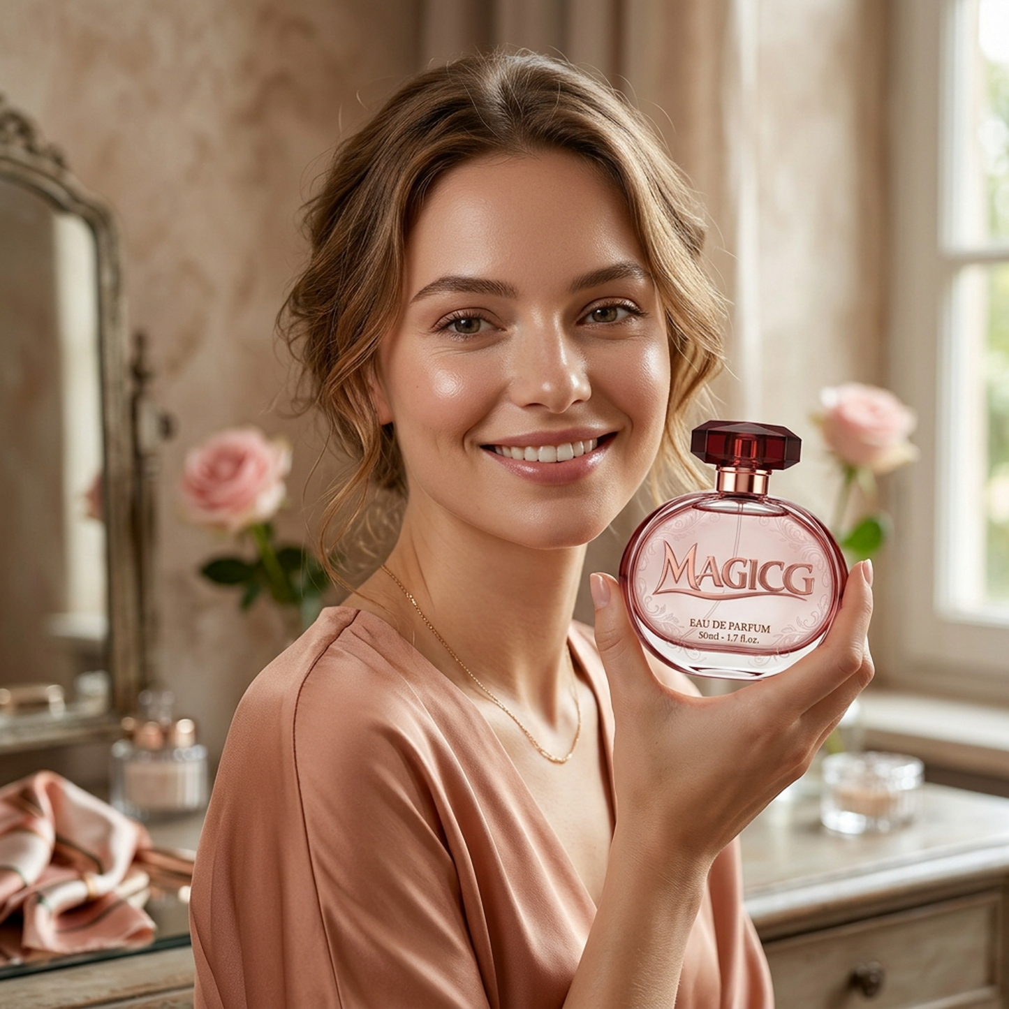 Magicg Eau de Parfum — A Romantic Rose-Tinted Elixir of Passion & Grace