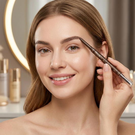 Magicg Ultra-Slim Brow Definer — Precision Tip & Spoolie, Hair-Like Strokes