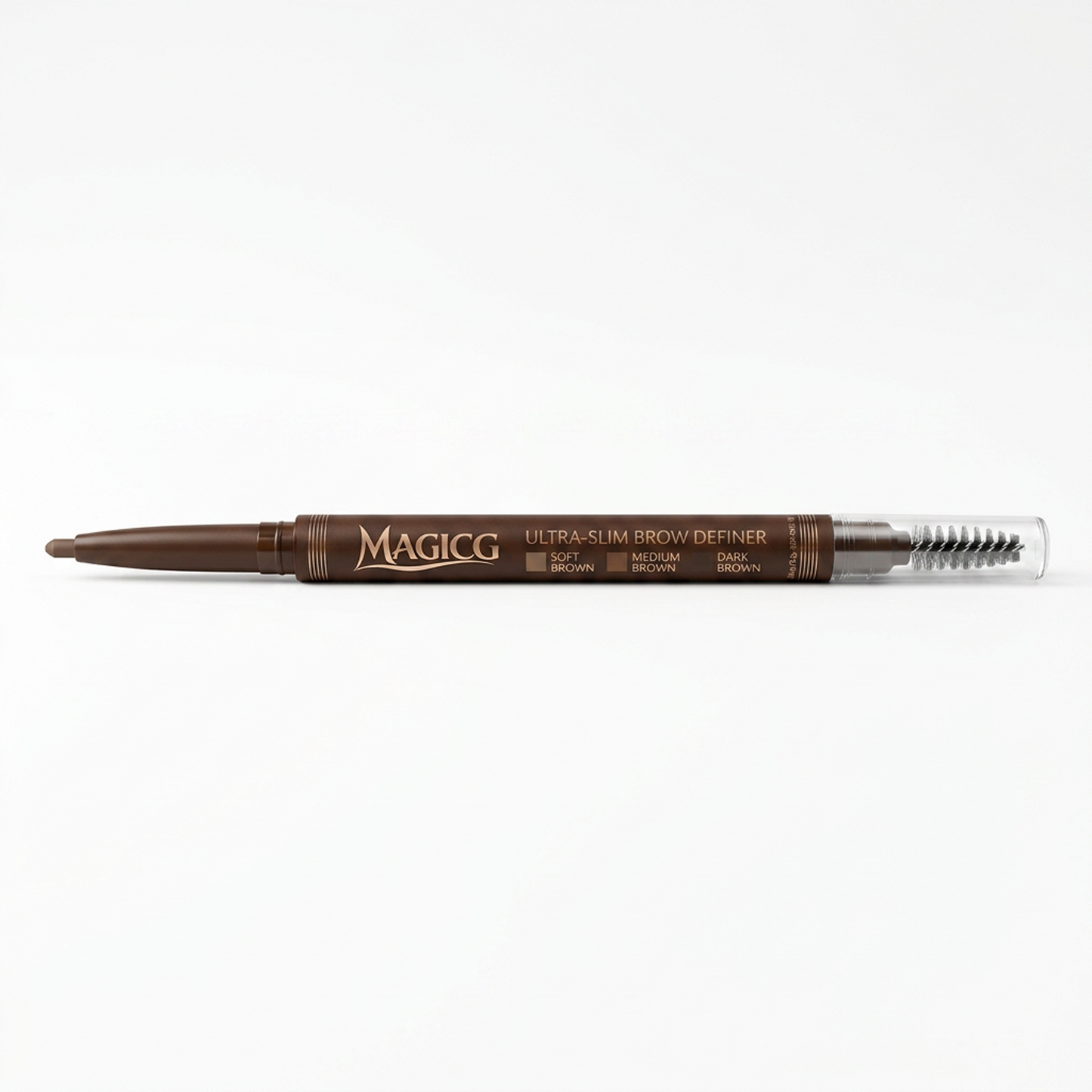 Magicg Ultra-Slim Brow Definer — Precision Tip & Spoolie, Hair-Like Strokes