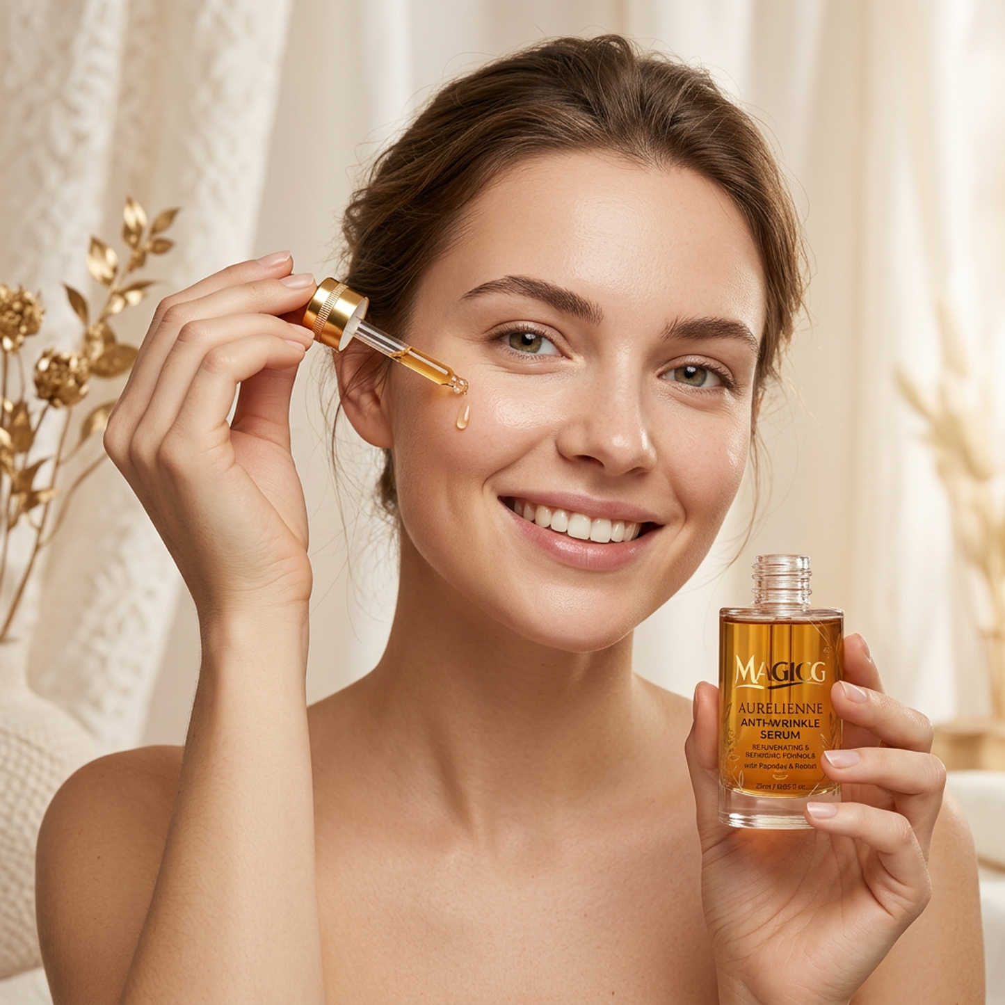 Magicg Aurélienne Anti-Wrinkle Serum — Rejuvenating & Repairing Formula with Peptides & Retinol